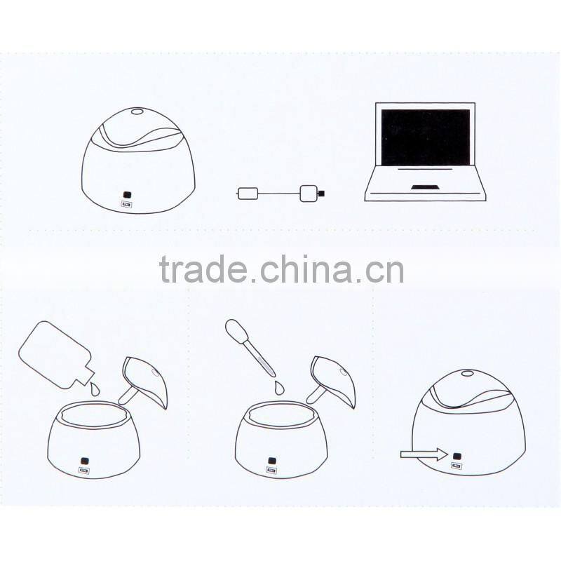 Portable Mini USB Humidifier Air Purifier Aroma Steam Diffuser