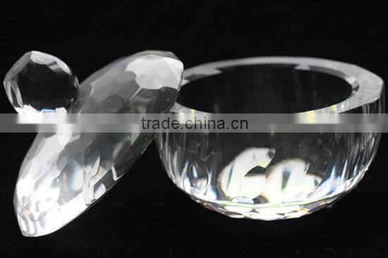 Unique Crystal Glass Sugar Bowl with Lit sugar stock