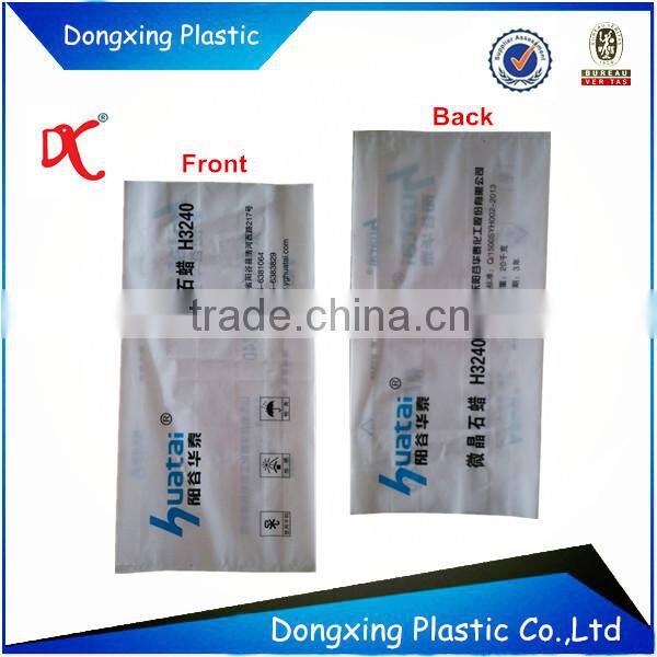 Transparent microcrystalline wax pe bag 20kg