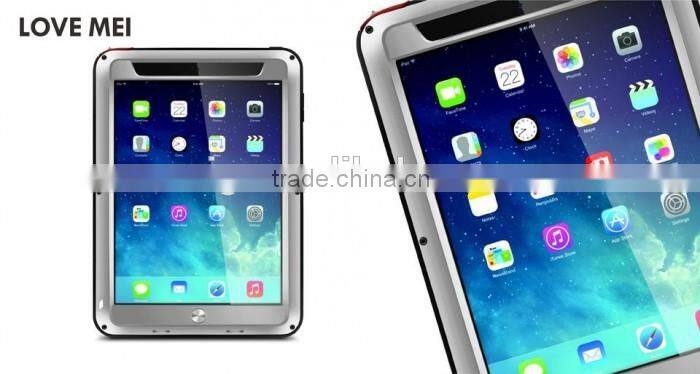 LOVE MEI Powerful AL metal phone cases for ipad mini case, Shockproof Waterproof Rugged Gorilla 6 colors optional