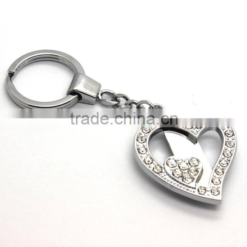 Heart Cute Metal Clip Pendant Keychain