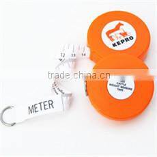 Long Distance Green ABS Case Fiberglass Tape Round Retractable 10 Meter Tape Measure With Hand Crank