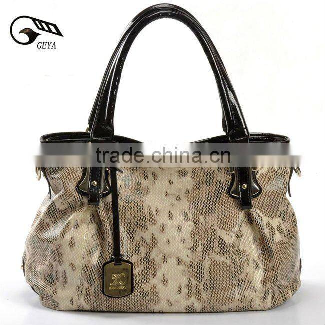 Summer Hot 2012! New Fashion Snake-Skin PU Handbag!