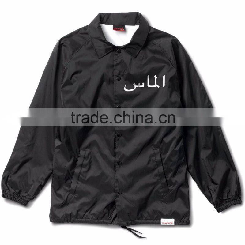 2016 New Pocket style custom coach jacket cheap custom jacket