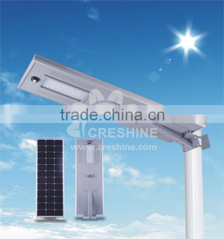 Development Trend Photocell Energy Saving 60W Smart LED Solar Street Lamp All in One with Battery and Controller for 2 Years