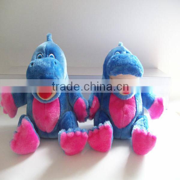 colorful mini stuffed plush dinosaur clloection plush dinosaur keychain