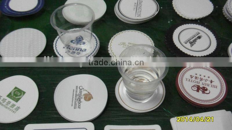 hot sale manufacture produce tissue paper coaster ,paper coaster for hotel