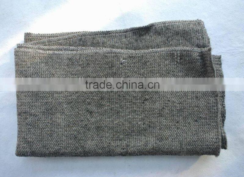 Grey color stitch bonded 50%polyester, 50%recycled cotton floor cleaning rags