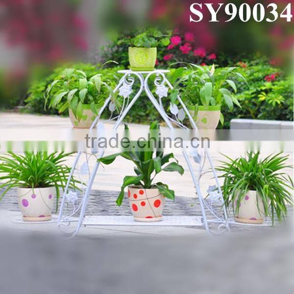 Metal tall wrought iron flower pot stands