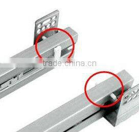 Full extension silent closing heavy duty telescopic drawer slide