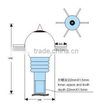 Grounding lightning rod/ lightning conductor