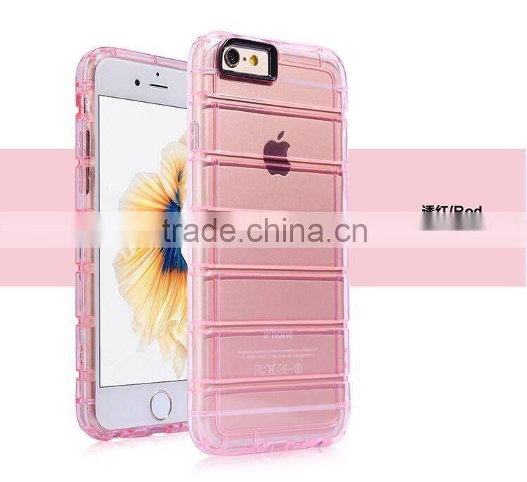 TPU transparent clear shockproof mobile phone case for iphone 6