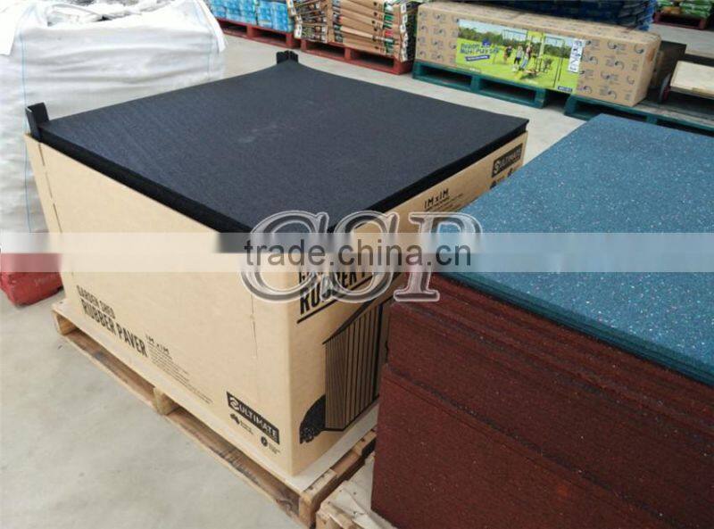 1m x 1m x 15mm on sale gym rubber matting on a roll