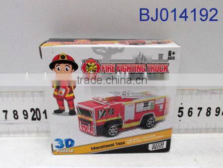 Hot sell plastic assembled toy car 3D puzzle DIY racing car toy