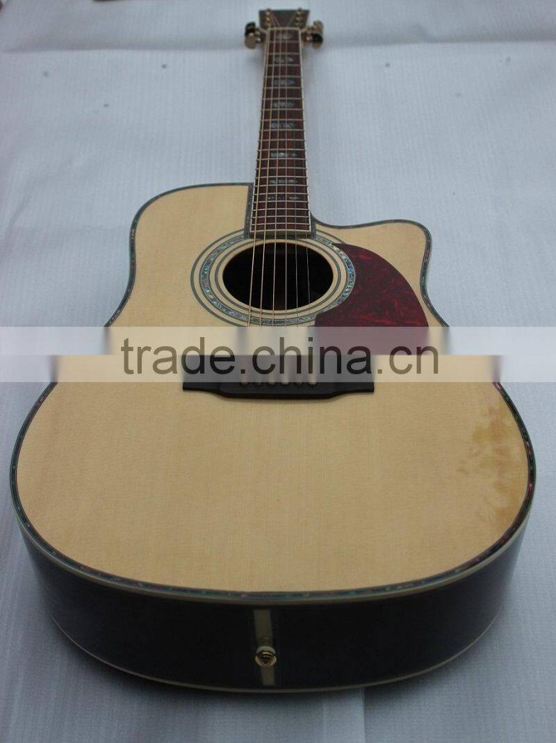 Weifang Rebon D45 cutaway body solid top acoustic guitar