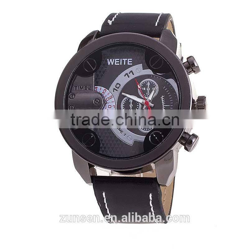 2016 High Quality Luxury Brand Men Sports Watches Male Dress Quartz Wristwatches Leather Strap Men Watch relogio masculino