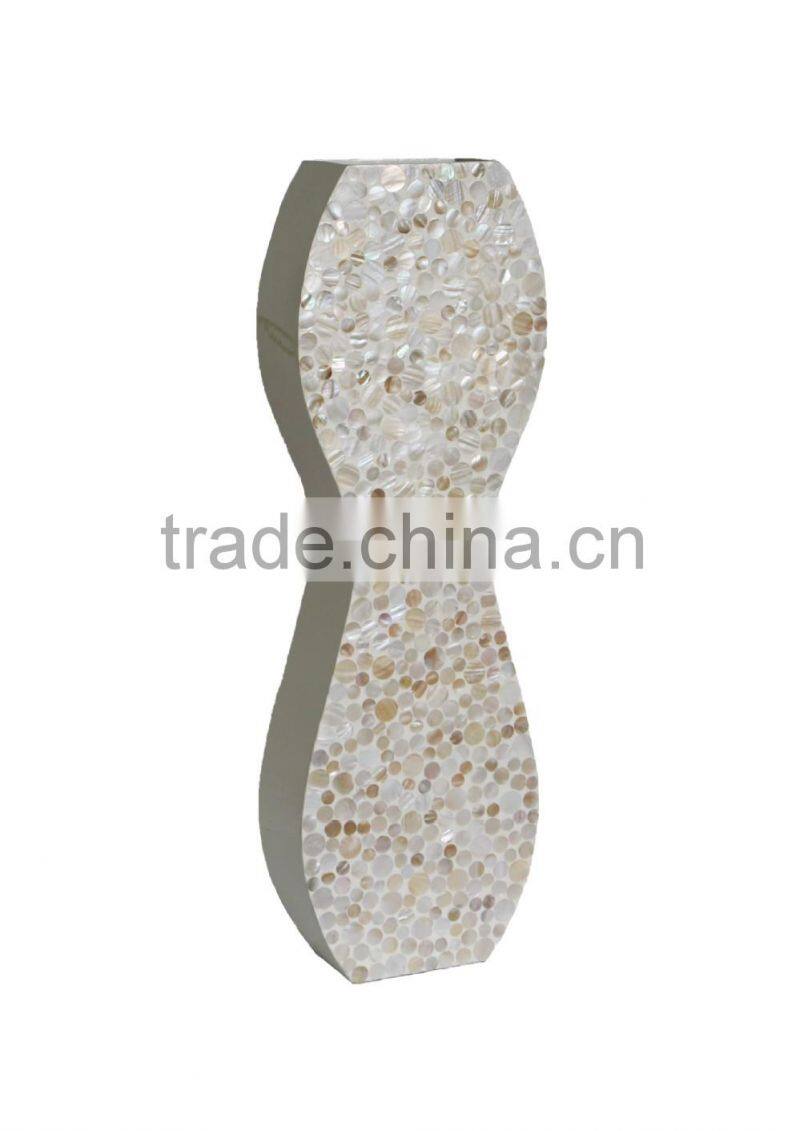 mother of pearl vase with nice design for decoration