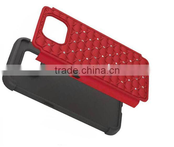 China Factory Price For Samsung Galaxy S6/S6 Edge Bling Diamond Shockproof Silicon Case