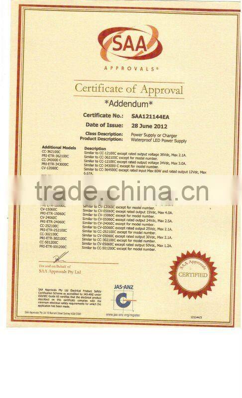 led driver constant voltage 12V 60W IP67 design