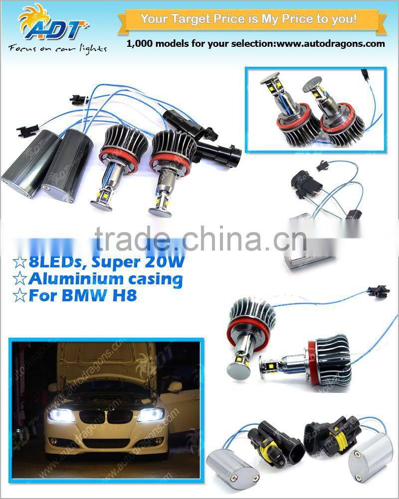 20W H8 LED marker angel eye for BMW E87 E82 E90 E91 E92 E93 E60 E61 X1 X5 E70 X6 E71