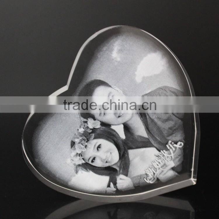 Wholesale 2d laser crystal photo frames