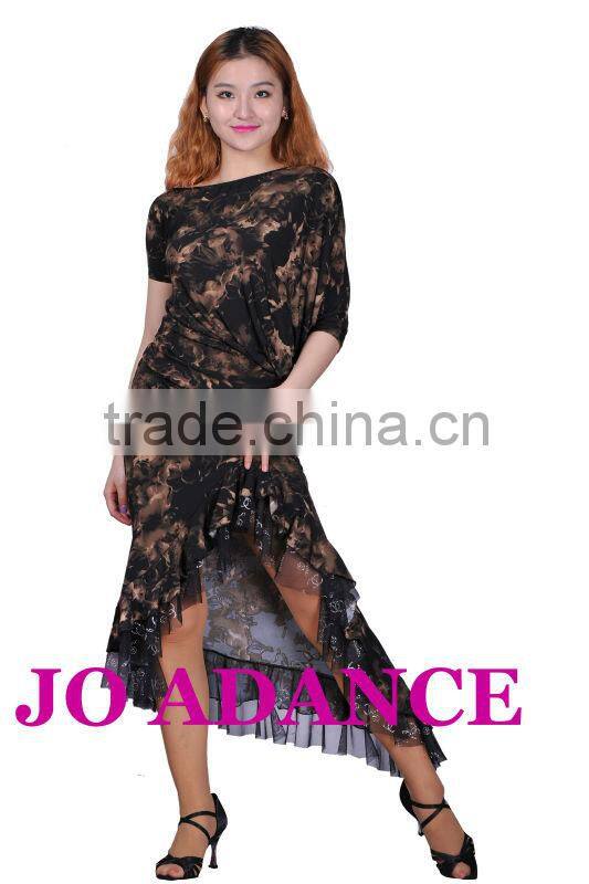 Ladies Latin dance practice skirt GB performances skirt Ms. dance skirt suit latin dance costumes Tights