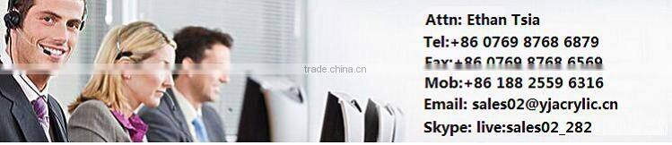 Customized clear acrylic clipboard 4x6 5x7 6x9