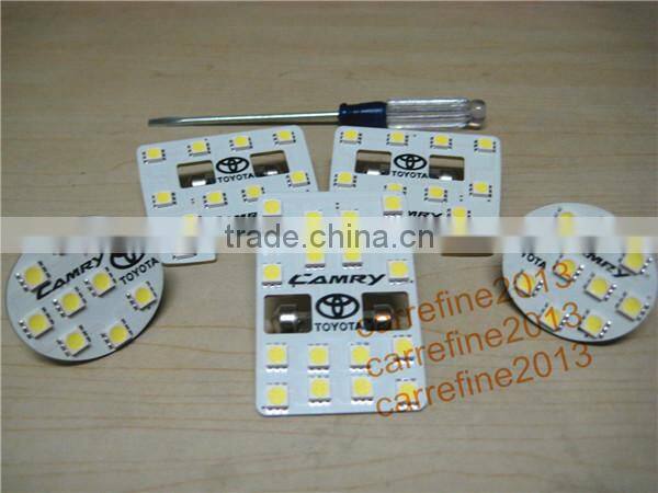 For Toyota 5050 led interior dome light LED reading light for Camry 12V