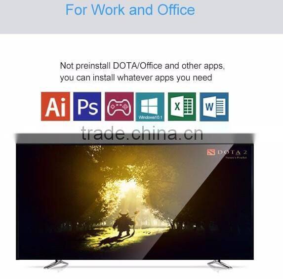 Cloudnetgo Mini PC TV Box Intel Z8300 CherryTrail Quad Core 2GB RAM 32GB ROM compute Box Win 10 OS with Camera