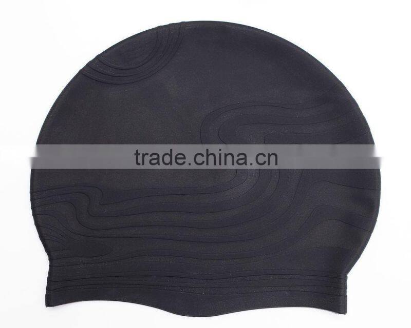 2016 custom swim caps no minimum Printing 100% Silicone swimming cap