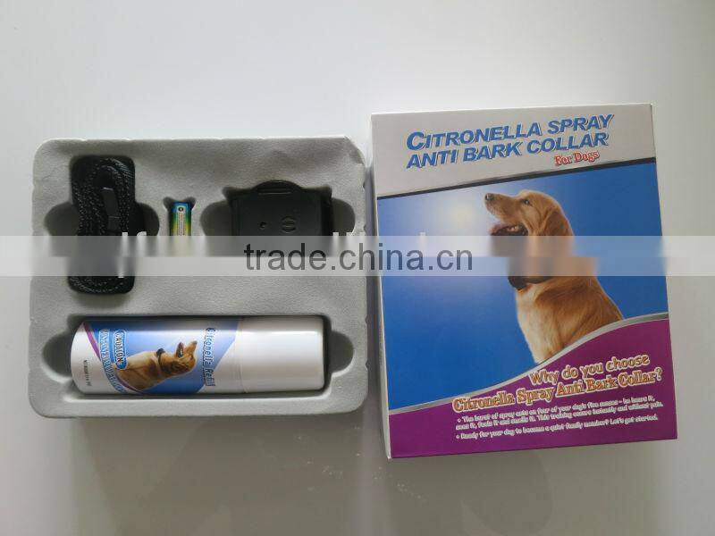 2013 newest citronella spray anti bark collar for dogs