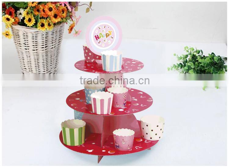 hot sell cake stand ,lovely kids paper cup stand for cake