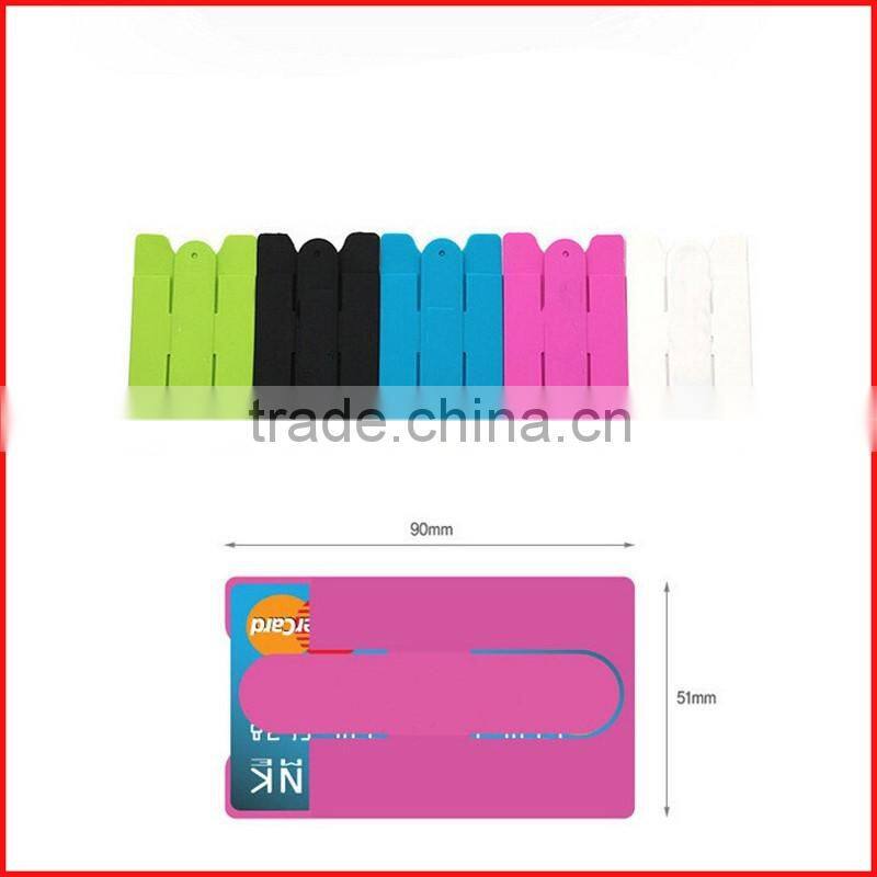 Functional cell phone sticker card holder
