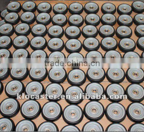 125*32mm TPR shopping trolley caster