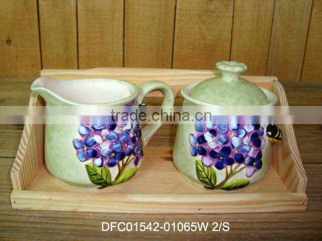 Ceramic handpaint cup holder