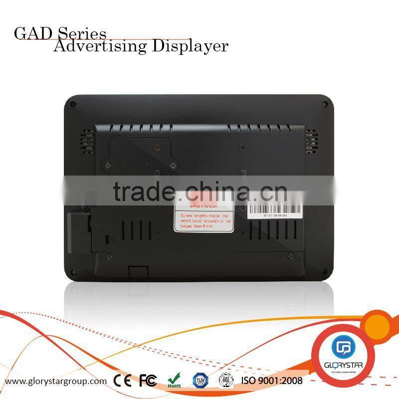 10 inch advertising business LCD digital Android touch display player