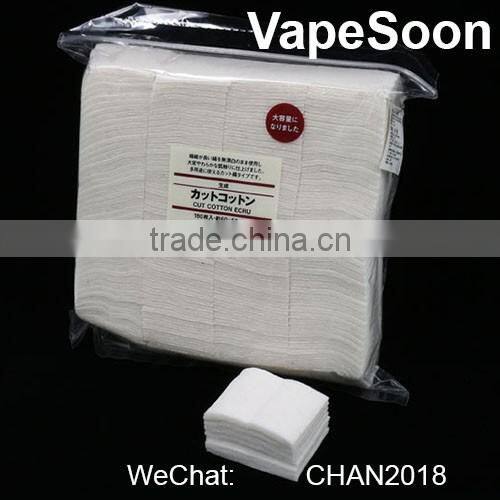 wholesale 100% 5pcs/pack original japan organic cotton pad electronic cigarette rda atomizer wick cotton