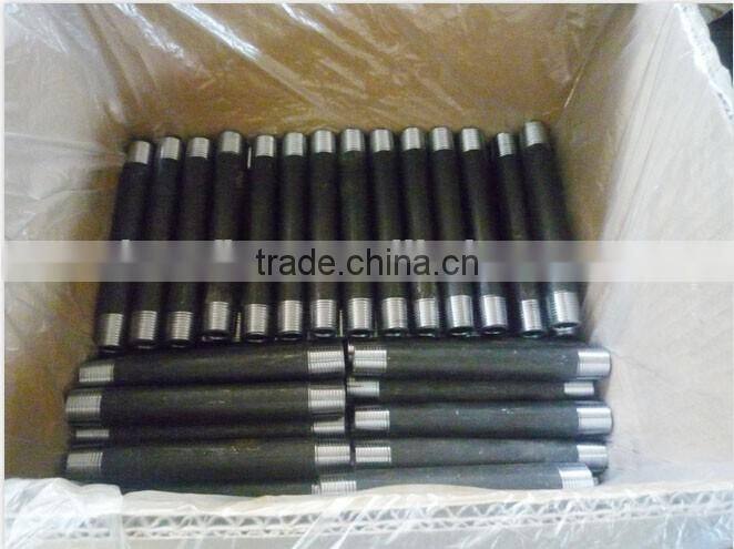 Astm A733 sch40 stainless steel male threaded pipe nipple