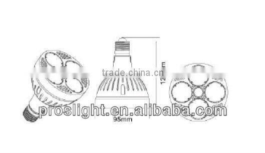 E26/E27 35W E27 led par30