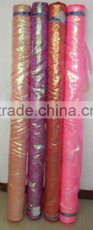 100%polyester bridal creased fabric