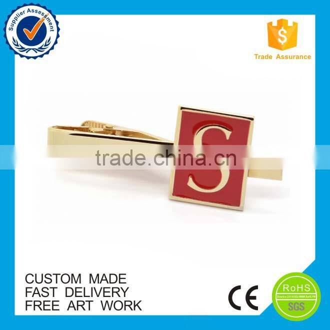 Promotional gifts unique tie bar custom metal gold tie clip