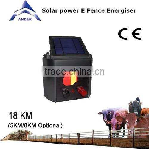 Solar Power fence charger 18km (Accept OEM Service)