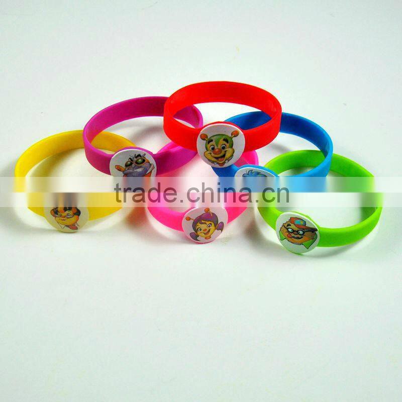 Color printing silicone bracelets for kids, silicone wristbands, children's bracelet