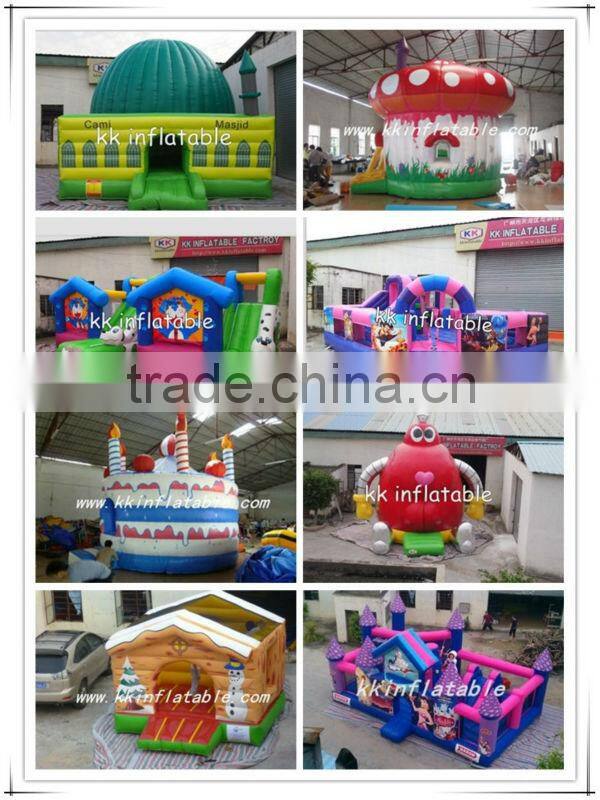 KK inflatable small inflatable bouncy castle combo with slide KKC-L035