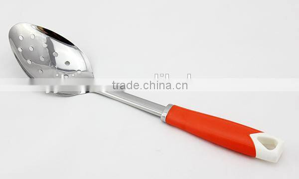 2016 customize kitchen utensil cooking spoon slotted spoon solid spoon