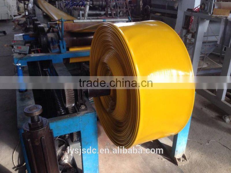 colorful transparent 300mm layflat hose pipe in forestry and agriculture irrigation
