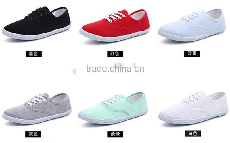 Black Canvas Lace Shoes for Woman Casual Hot Sale Shoe