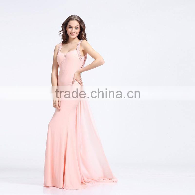 2016 New fashion elegant mermaid fitted evening dress
