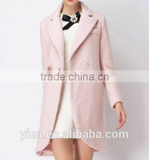 2014-2015 Hot Fashion Cashmere Coat Women Candy Color Elegant Cashmere Coat Women