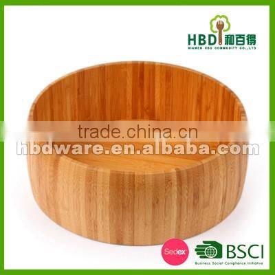 High quality wood round salad bowl wholesale